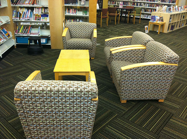 Upholstered Furniture in Library